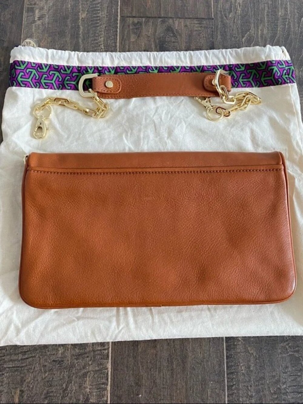 Tory Burch Reva Bombe Clutch - Picture 3 of 6